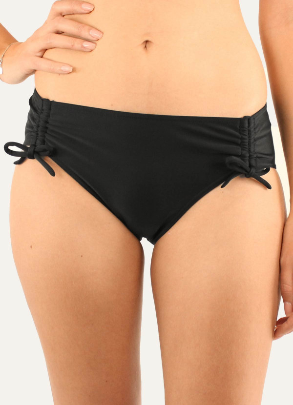 Bas de maillot de bain boxer réglable noir -...