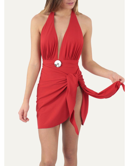 paréo court en lycra