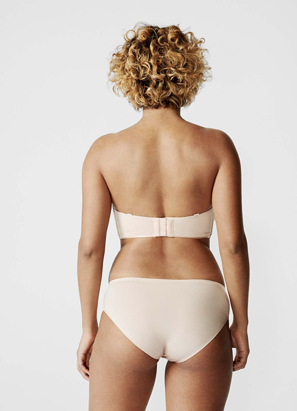 Soutien-gorge bandeau beige doré - Essentiall
