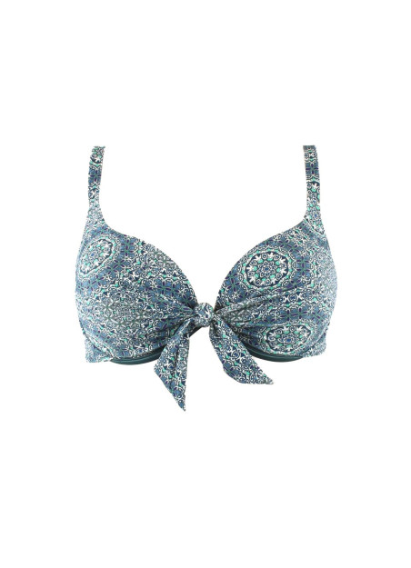 haut de maillot de bain bleu