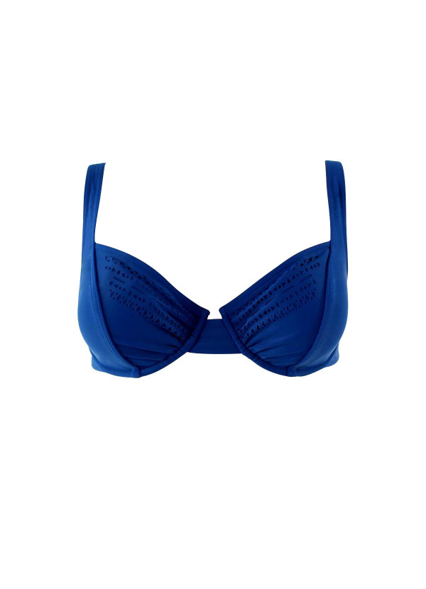 haut de maillot de bain bleu