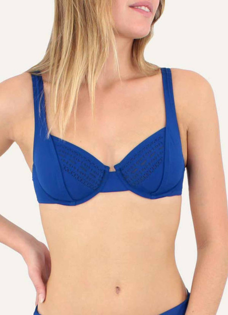 haut de maillot de bain à armatures