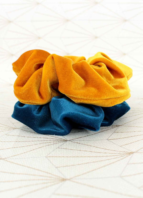 chouchous jaune et bleu