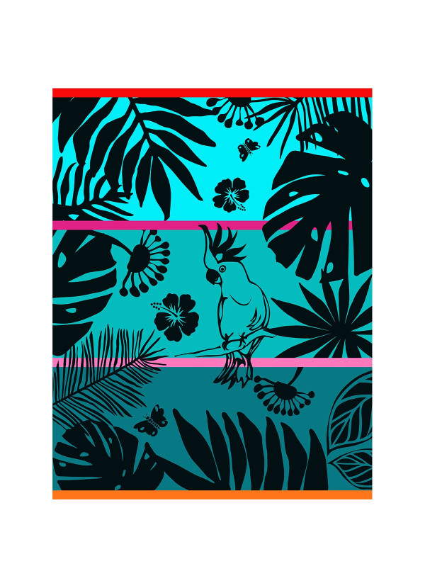 Serviette de plage bleu