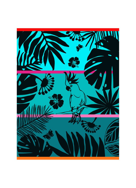 Serviette de plage bleu