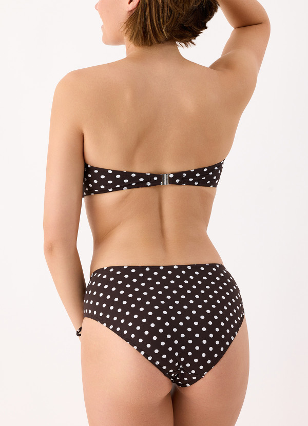 Bas de bain boxer réglable à pois