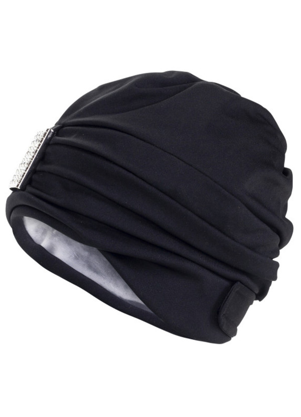 Bonnet de bain bijou - Noir