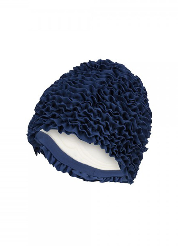 Bonnet de bain à volants - Marine