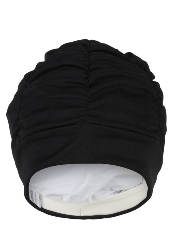 Bonnet de bain drapé - Noir