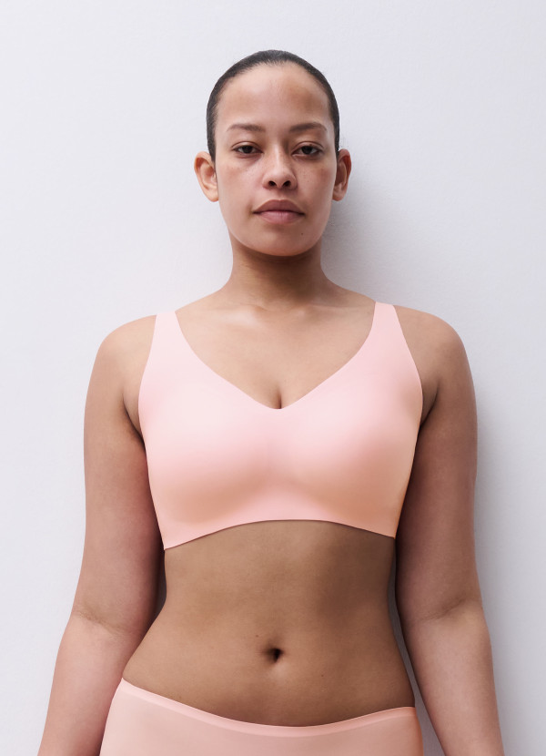 Soutien-gorge sans armature plongeant fluor pink