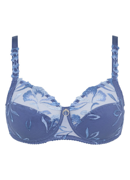Soutien-gorge sans armatures forte poitrine bleu