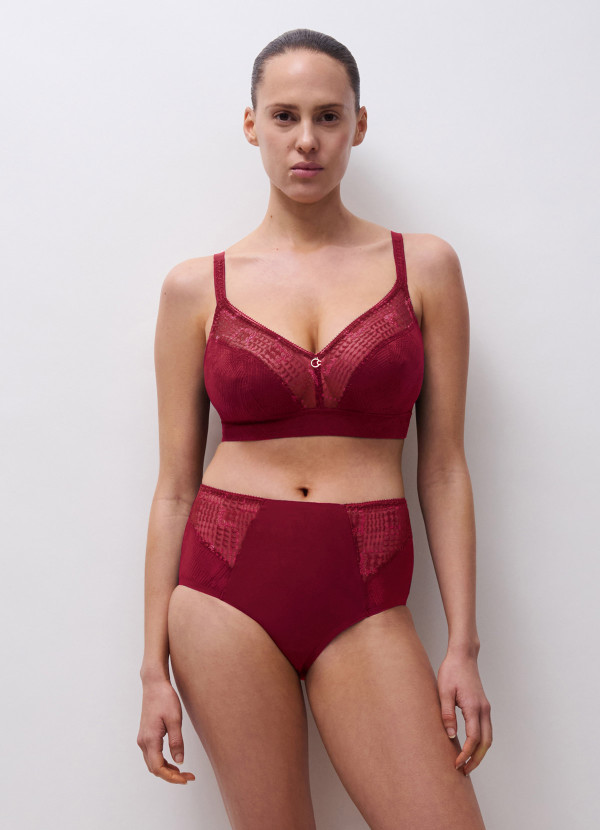 Culotte haute maintien framboise - Intrigue