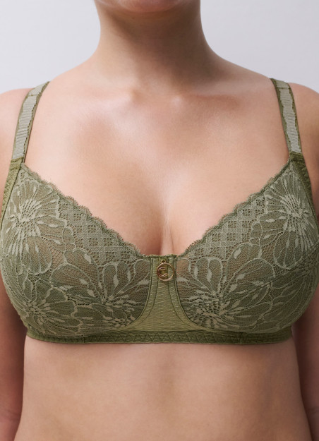 Soutien-gorge sans armatures kaki - Sublime