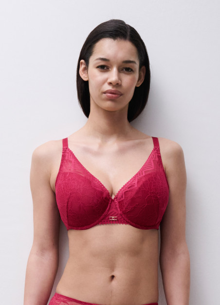 Soutien-gorge coques cerise