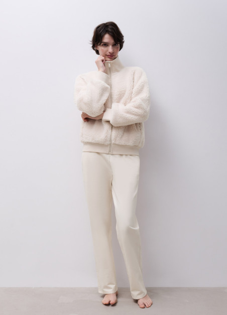 veste polaire ecru chantelle