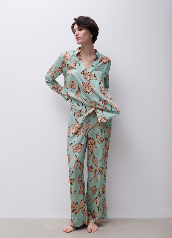 haut pyjama satine