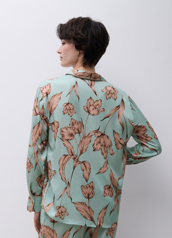 haut pyjama satine