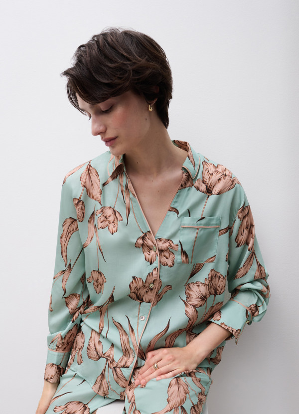 haut pyjama satine