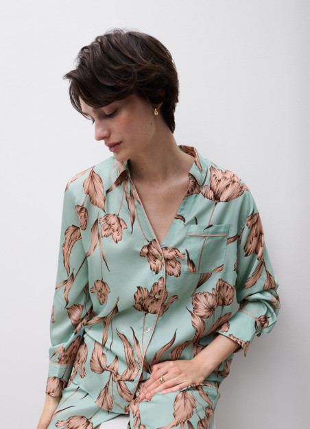 haut pyjama satine
