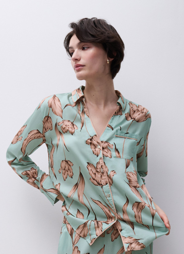haut pyjama satine