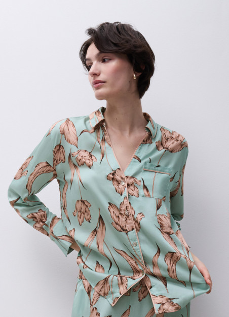haut pyjama satine