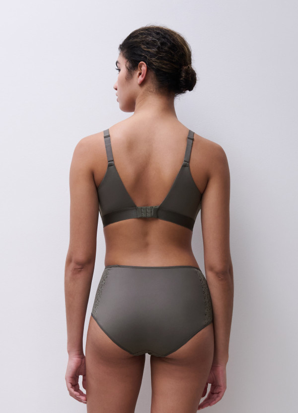Soutien-gorge sans armatures vert argile - Norah
