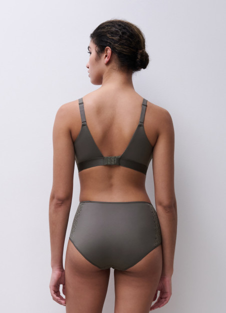 Soutien-gorge sans armatures vert argile - Norah