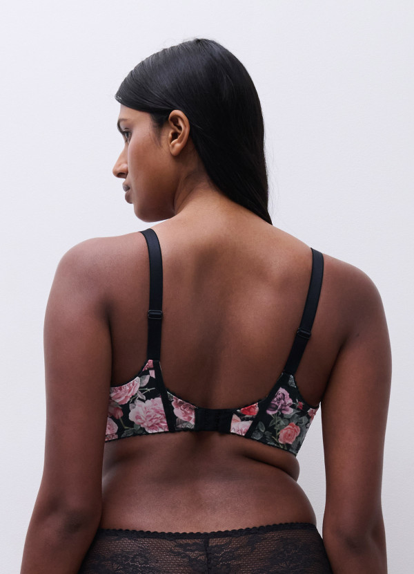 Soutien-gorge à armatures fleur sexy