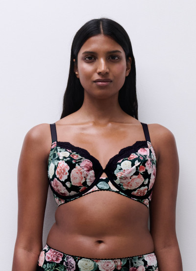 Soutien-gorge à armatures fleur sexy 2