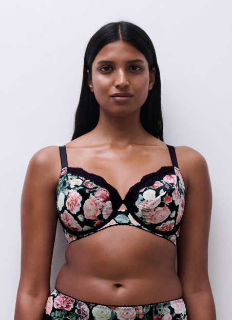 Soutien-gorge à armatures fleur sexy
