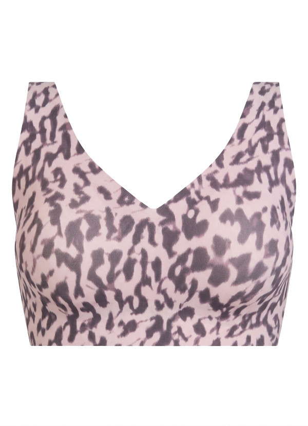 Soutien-gorge renforcé sans armature plongeant panthere