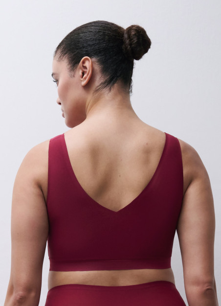 Brassière à coques framboise - Soft Stretch