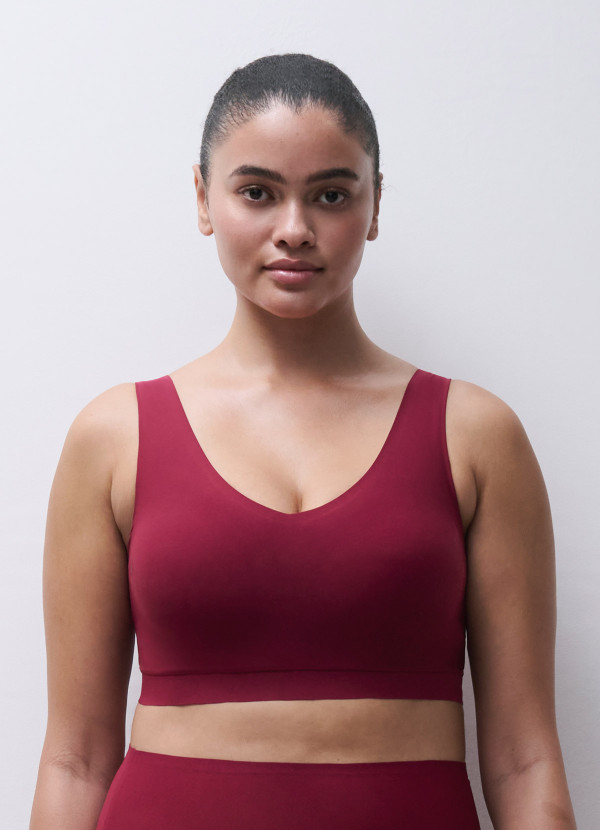 Brassière à coques framboise - Soft Stretch