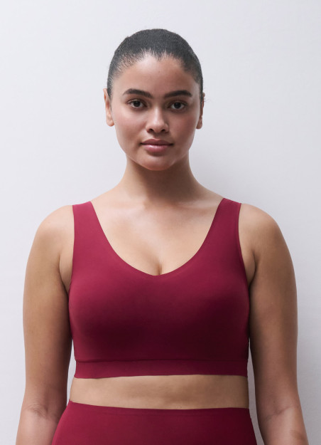 Brassière à coques framboise - Soft Stretch
