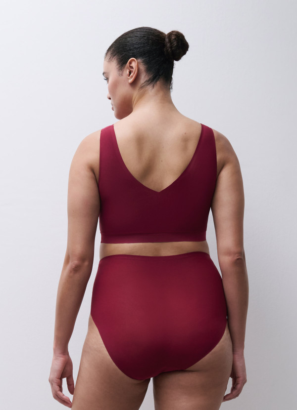 Brassière à coques framboise - Soft Stretch