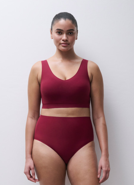 Brassière à coques framboise - Soft Stretch