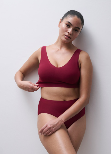 Brassière à coques framboise - Soft Stretch