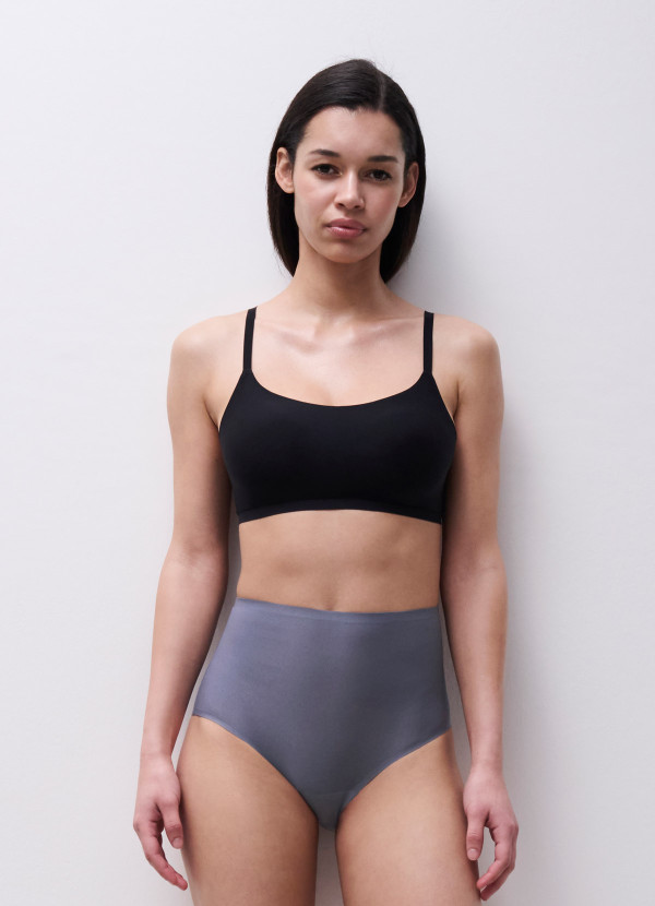 Culotte haute gris - Soft Stretch