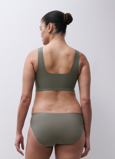 Brassière maintien renforcé vert argile- Softstretch 2