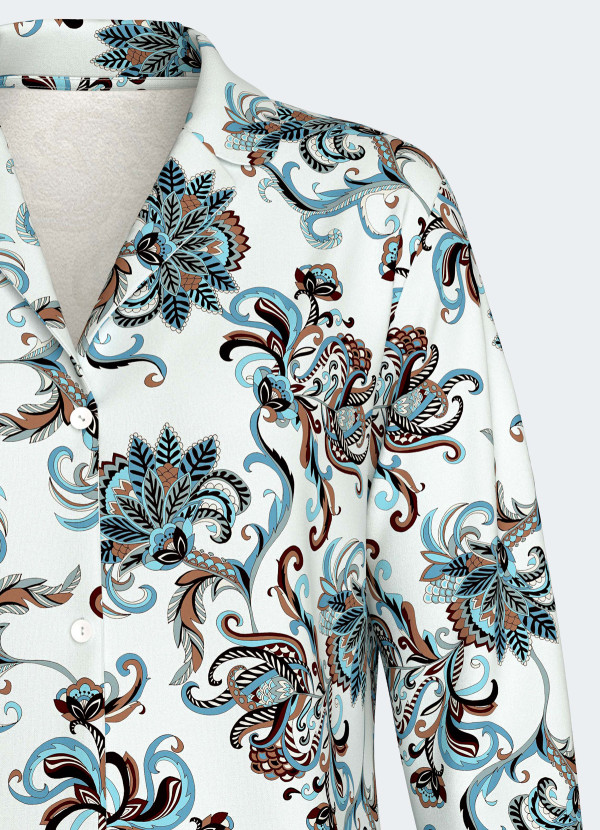 Pyjama long cachemire coton
