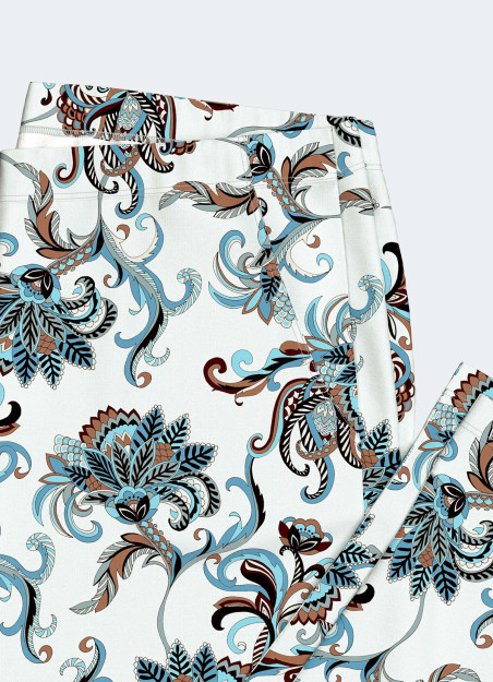 Pyjama long cachemire coton