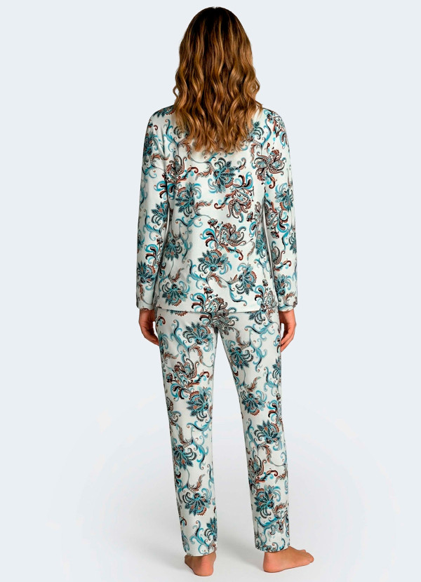 Pyjama long cachemire coton