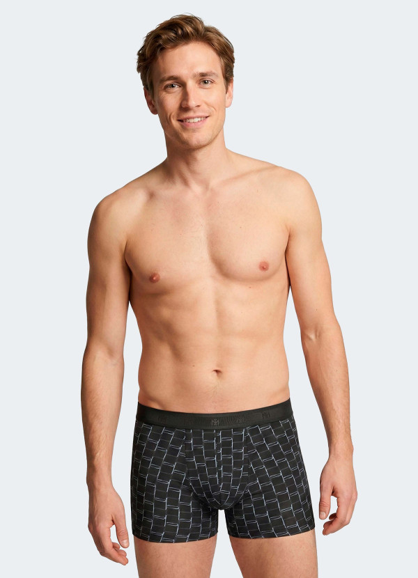 Boxer imprimé en Coton