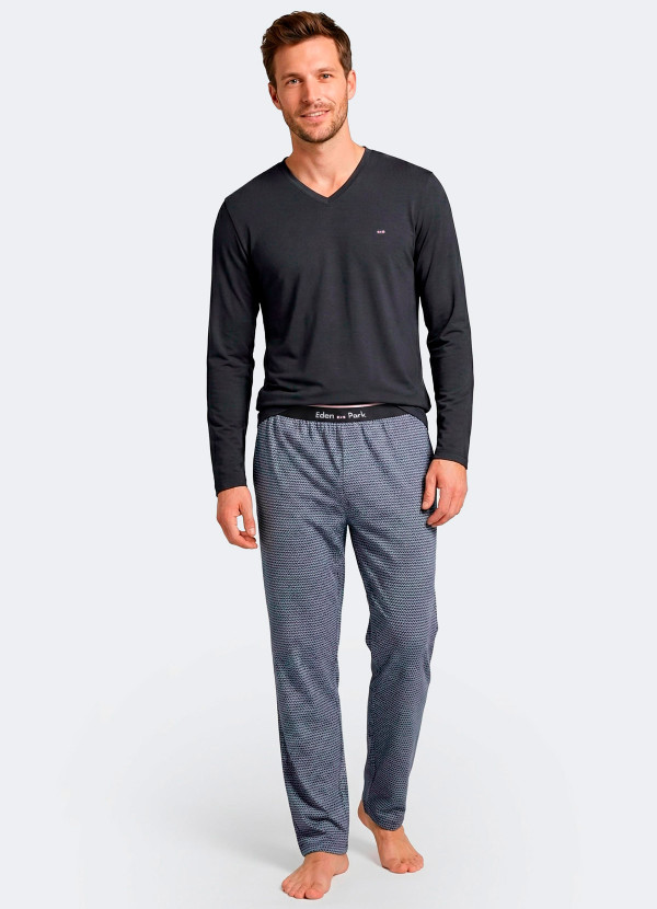 Pyjama long en coton