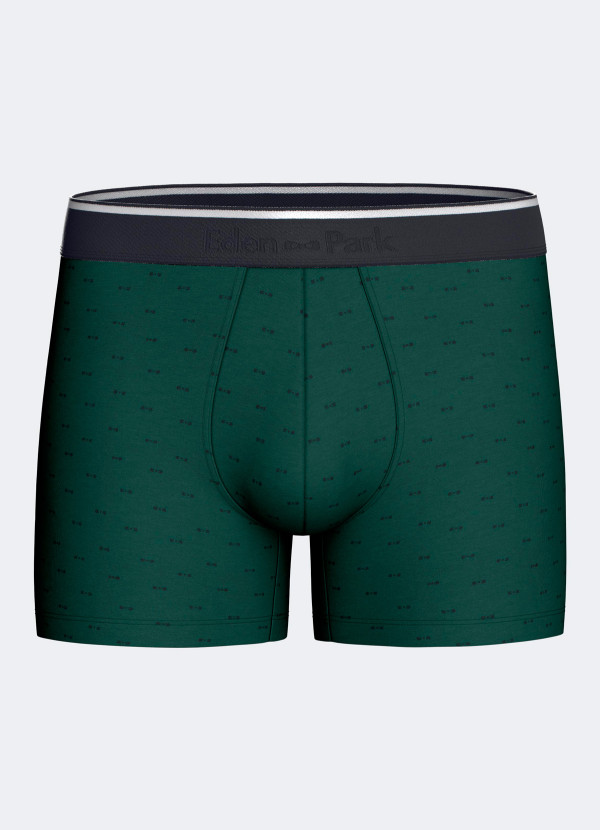Boxer en coton vert Eden Park