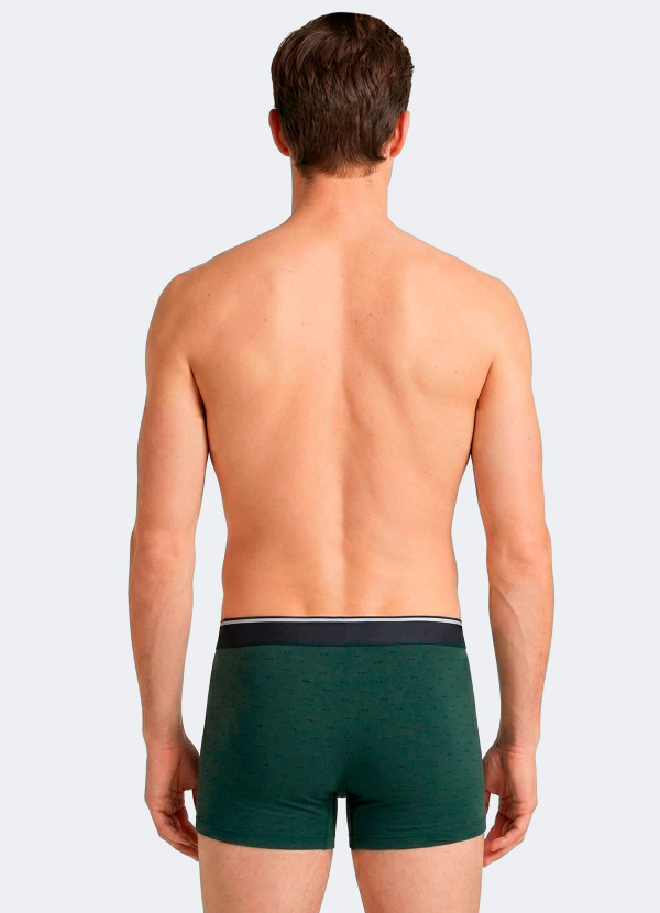 Boxer en coton vert Eden Park
