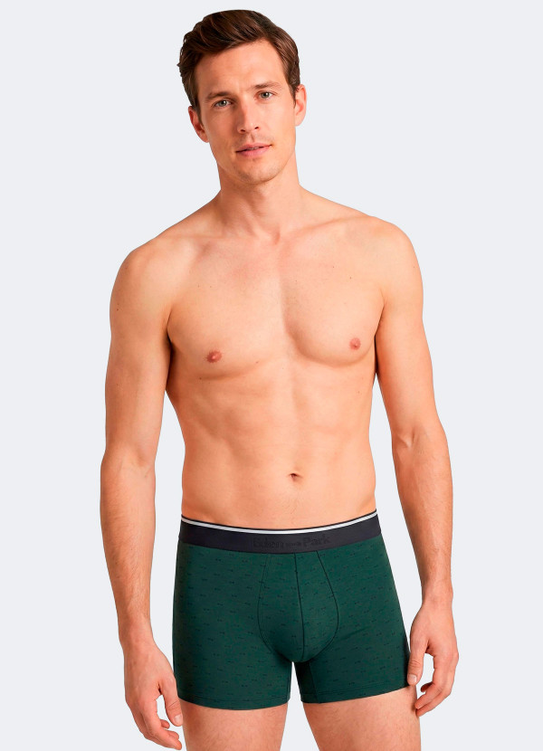 Boxer en coton vert Eden Park